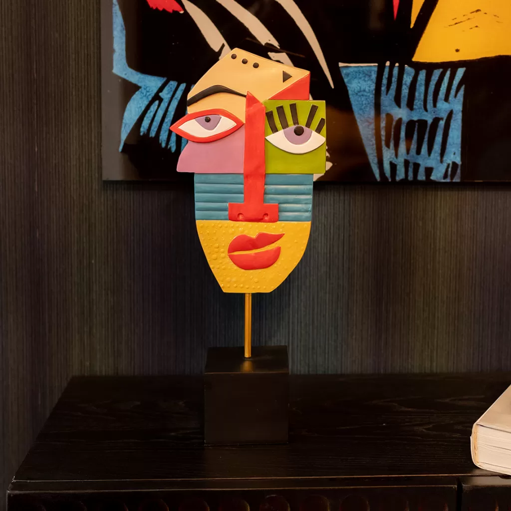 Koriste-Esineet>KARE Design Abstract Face Multicolour Koriste-esine 52cm
