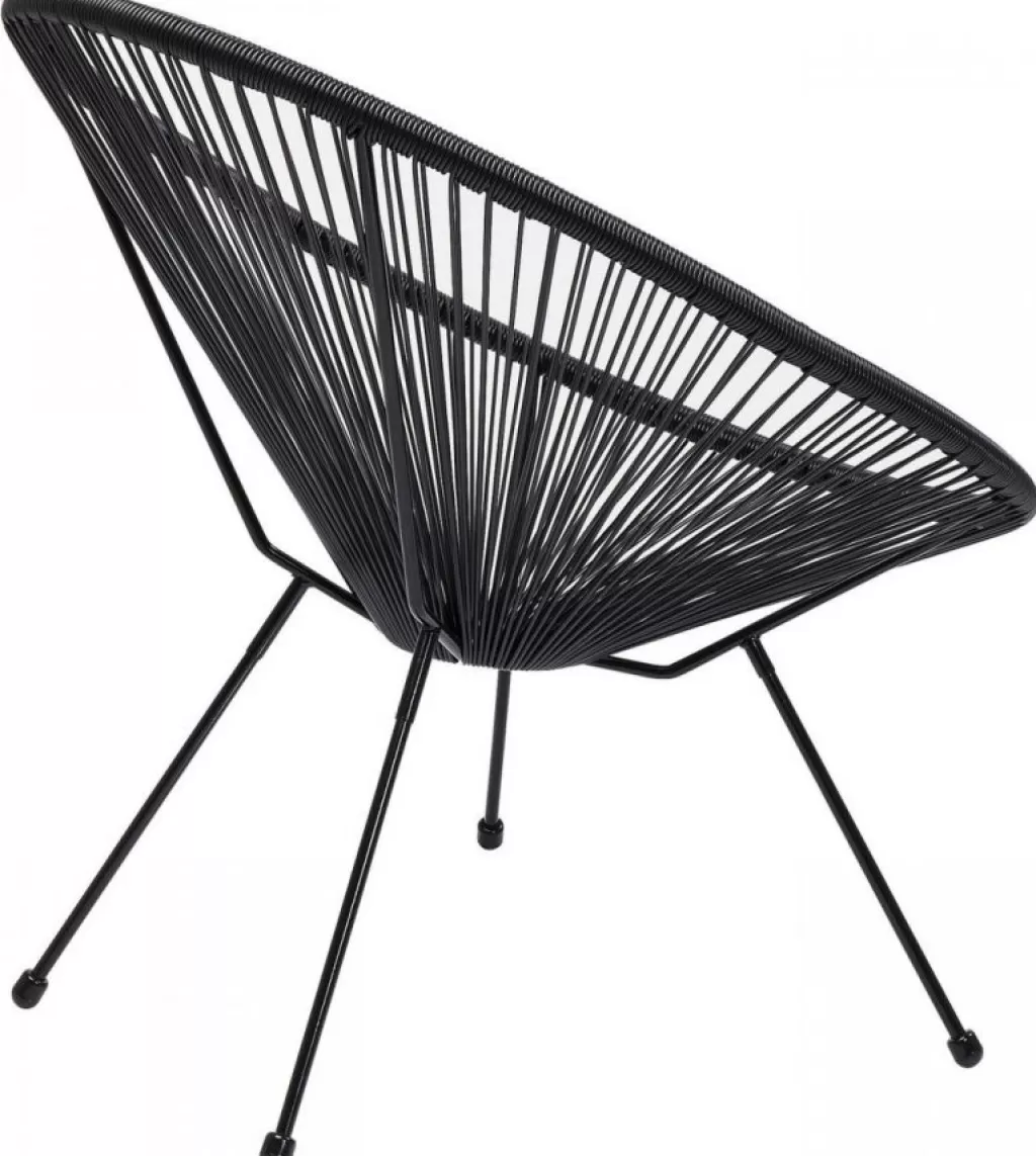 Olohuone | Nojatuolit>KARE Design Acapulco Nojatuoli, Musta