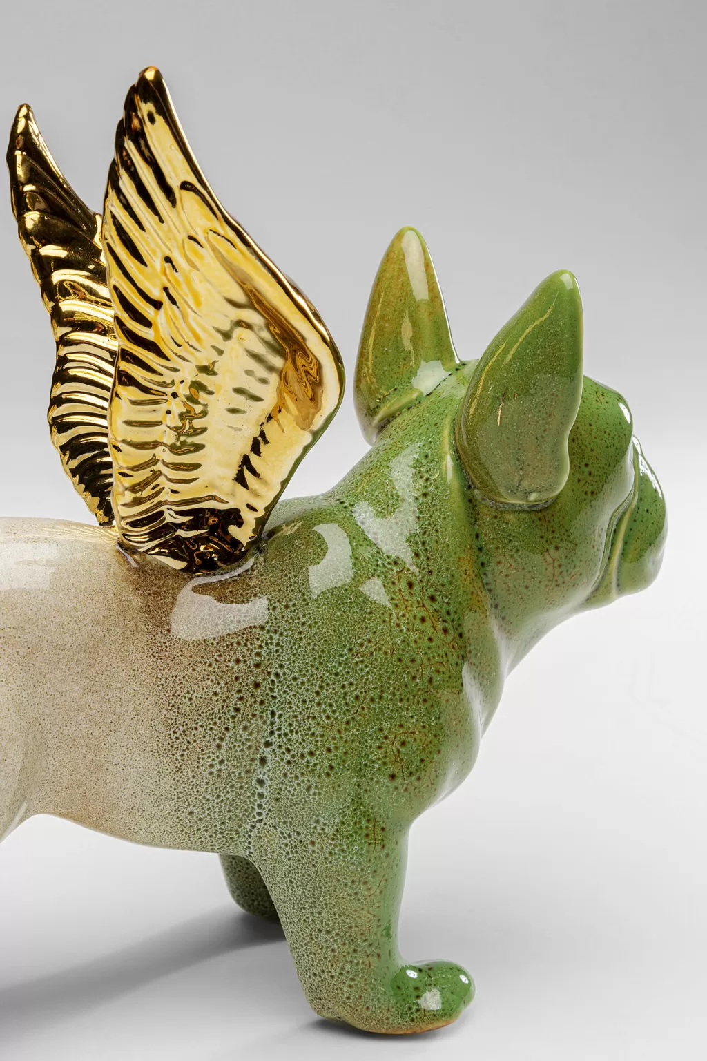 Koriste-Esineet>KARE Design Angel Wings Dog - Enkelikoira Koriste-esine, Vihreä Ja Sininen 2-setti