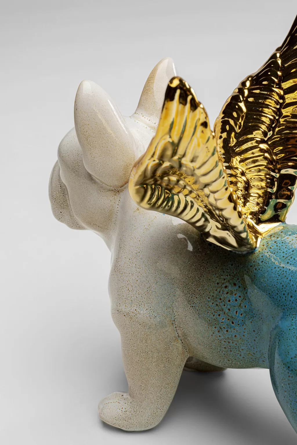 Koriste-Esineet>KARE Design Angel Wings Dog - Enkelikoira Koriste-esine, Vihreä Ja Sininen 2-setti