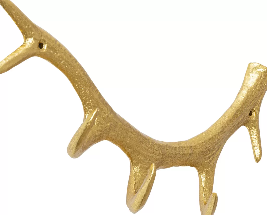 Seinänaulakot>KARE Design Antler Gold Sarvet Seinänaulakko Kulta 35cm