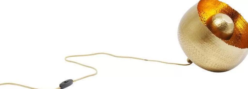 Pöytävalaisimet>KARE Design Apollon Gold Lattiavalaisin, Kulta Ø28cm
