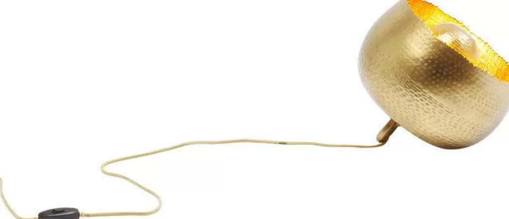 Pöytävalaisimet>KARE Design Apollon Gold Lattiavalaisin, Kulta Ø28cm