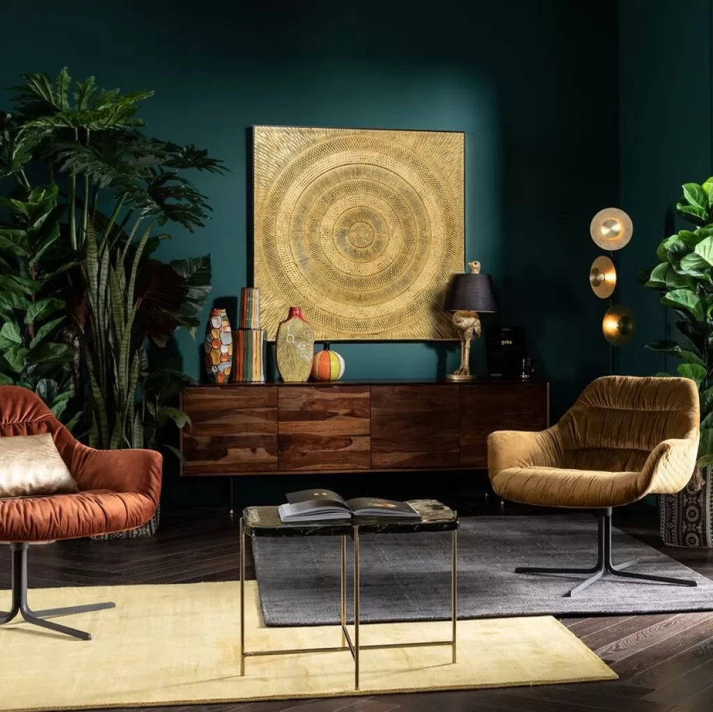 Taulut>KARE Design Art Circle Gold Taulu 120x120cm