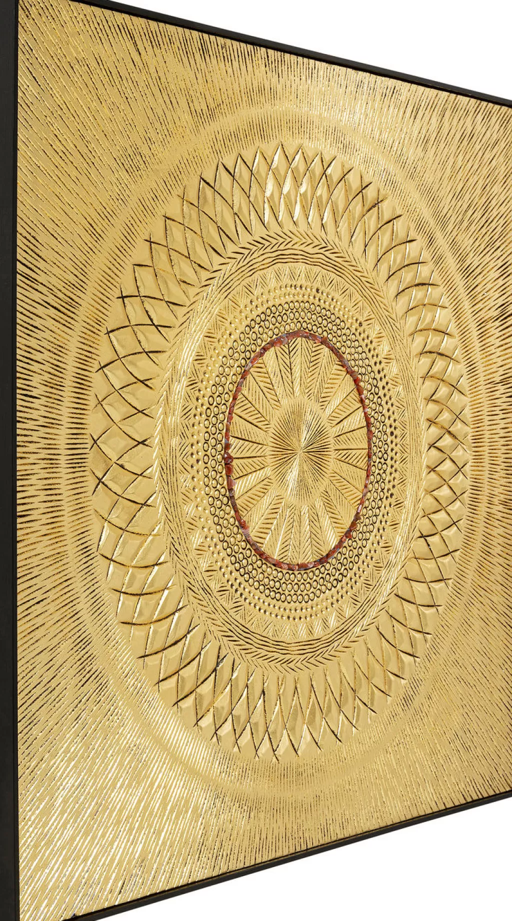 Taulut>KARE Design Art Geometric Circle Gold Taulu 120x120cm