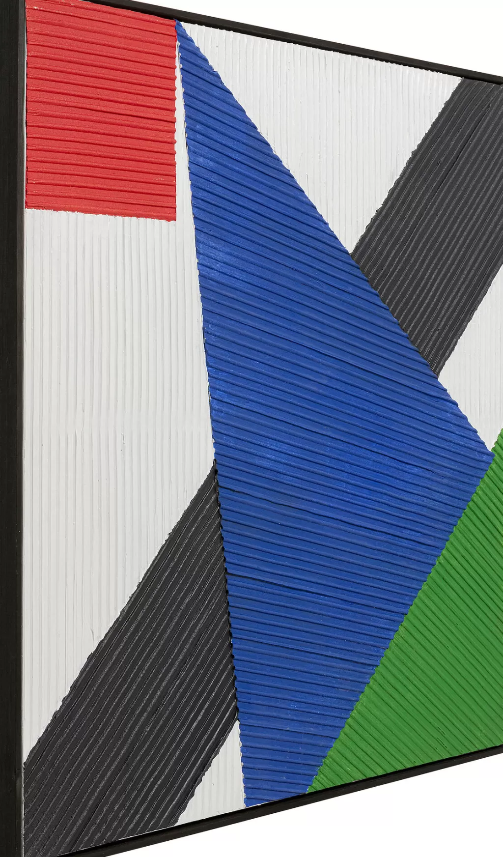 Taulut>KARE Design Art Triangles Canvas Taulu Sininen 100x100 Cm