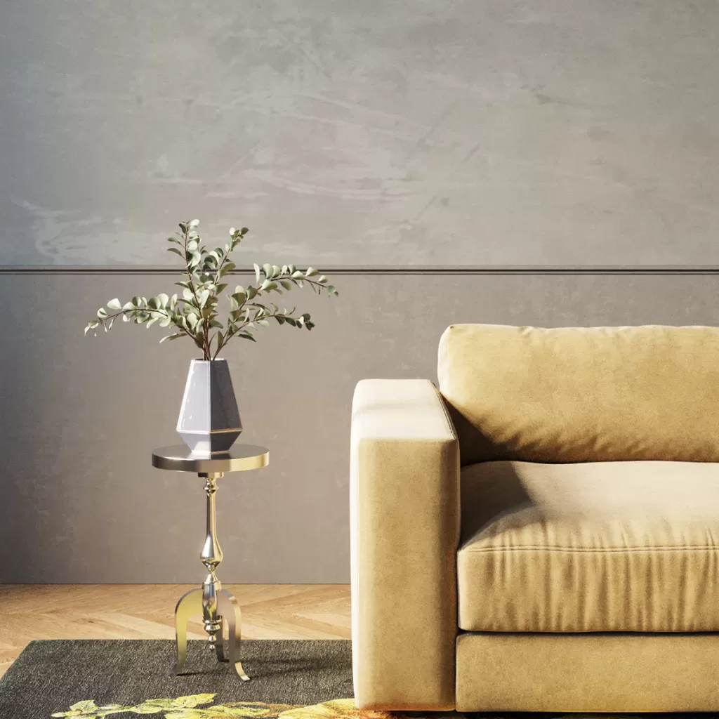 Sohvapöydät>KARE Design Barocco Alu Sivupöytä Ø27cm