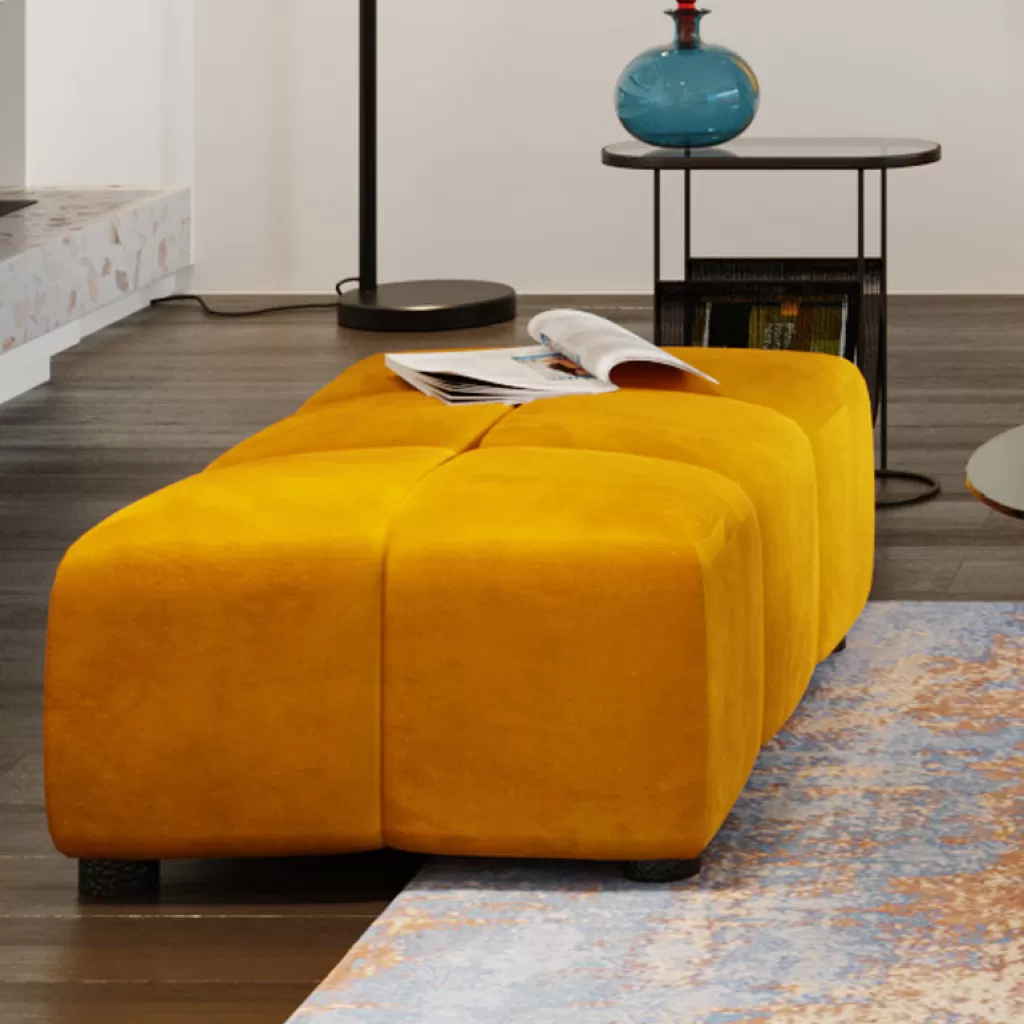Rahit Ja Jakkarat>KARE Design Belami Rahi - Samettia, Amber