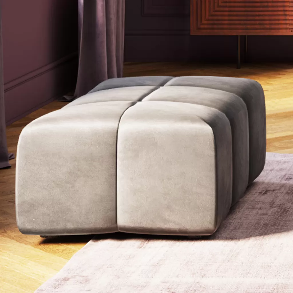 Rahit Ja Jakkarat>KARE Design Belami Rahi - Samettia, Harmaa