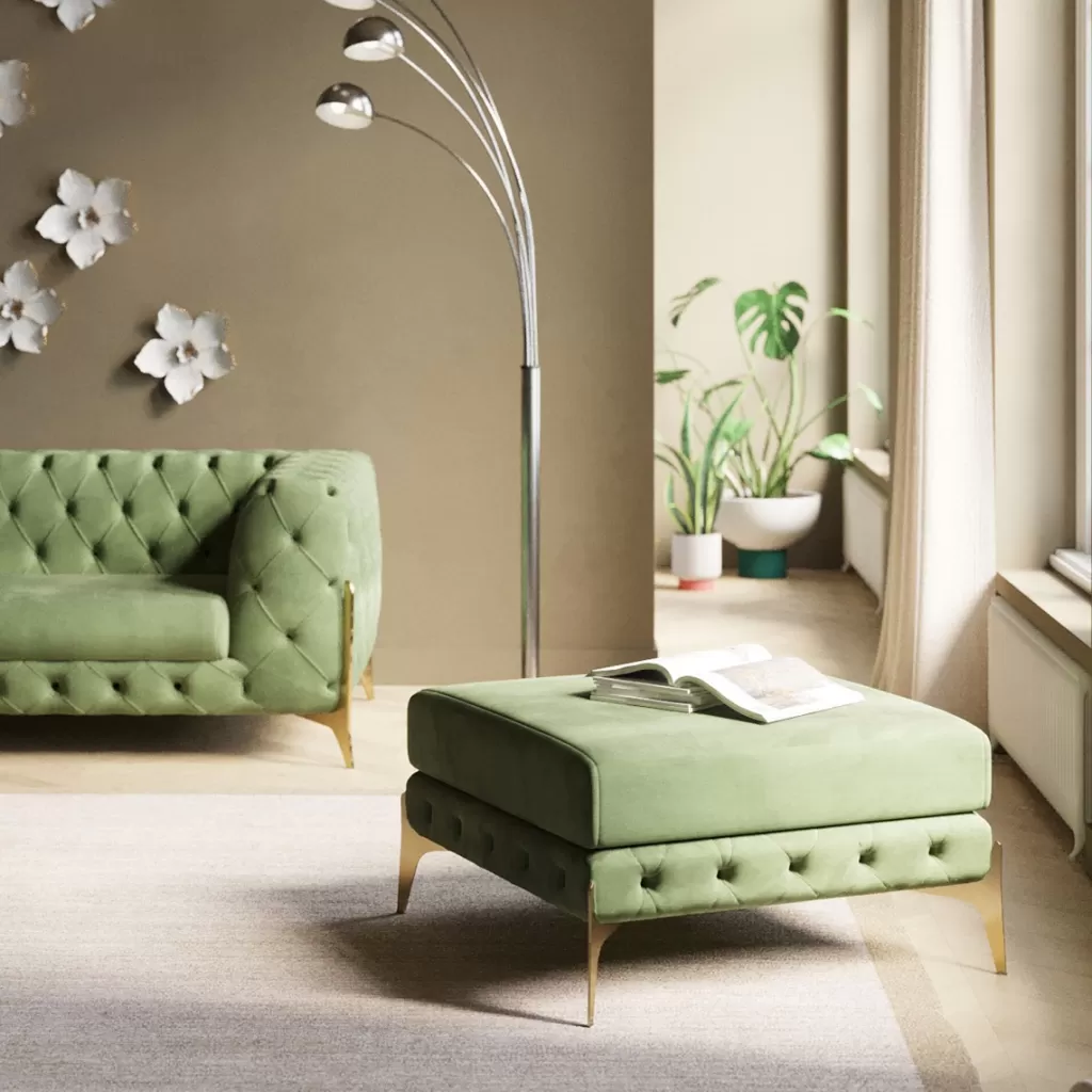 Rahit Ja Jakkarat>KARE Design Bellissima Rahi, Samettia, Harmaa 80cm