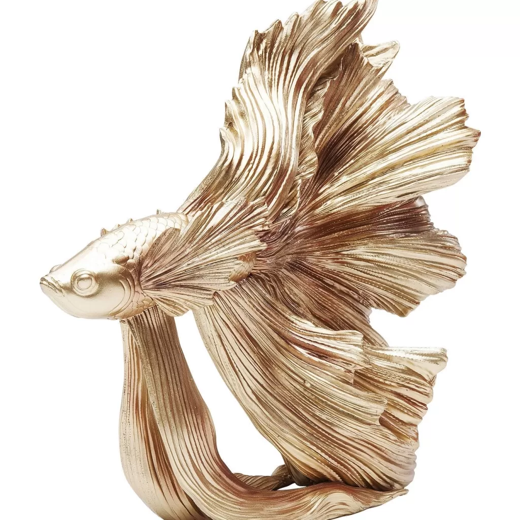 Koriste-Esineet>KARE Design Betta Fish Small Kala Koriste-esine, Kulta