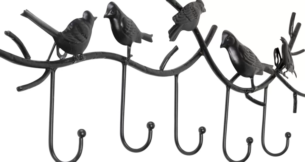 Seinänaulakot>KARE Design Birds Gossip Linnut Seinänaulakko, Musta 71cm