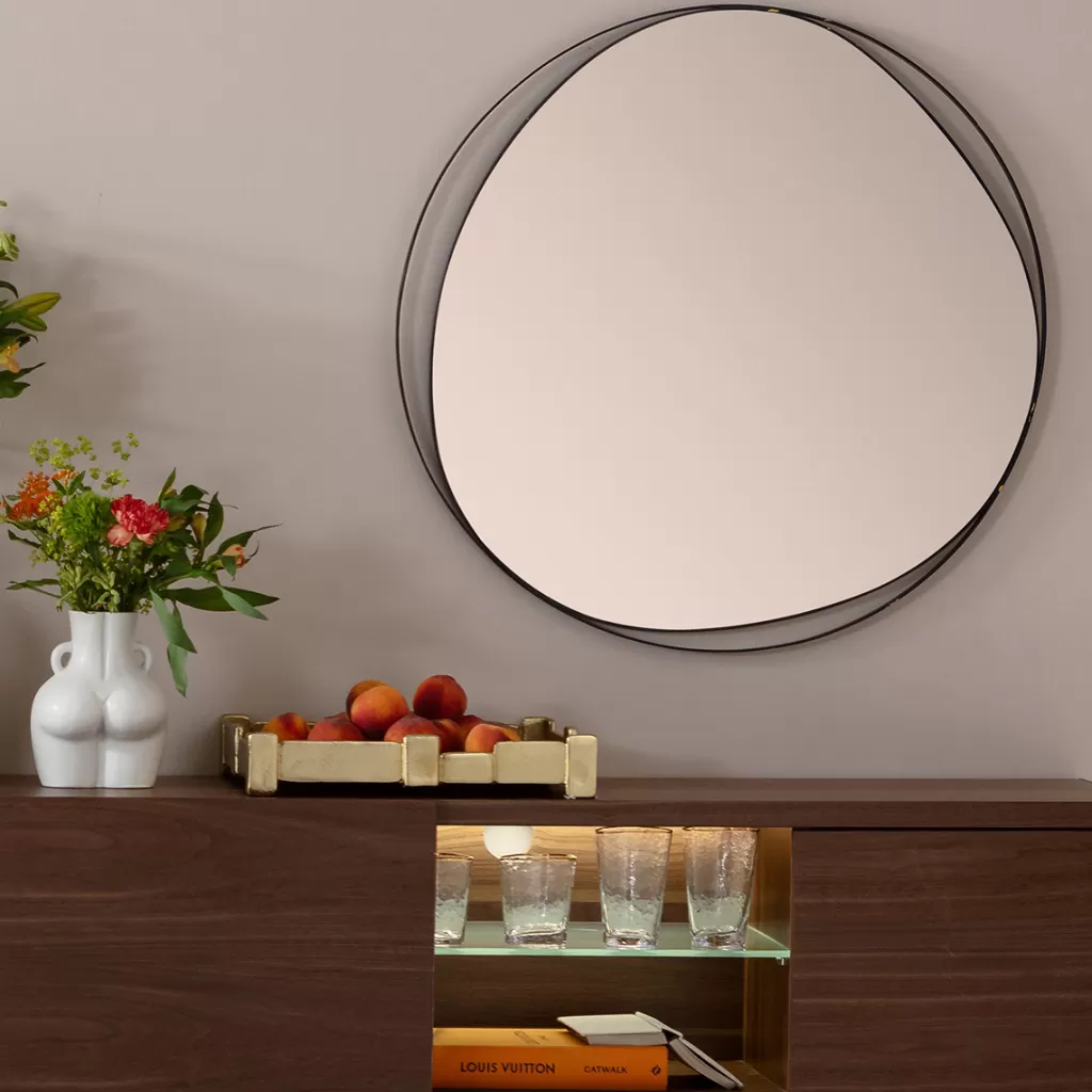 Peilit>KARE Design Bonita Seinäpeili, Musta Ø80cm