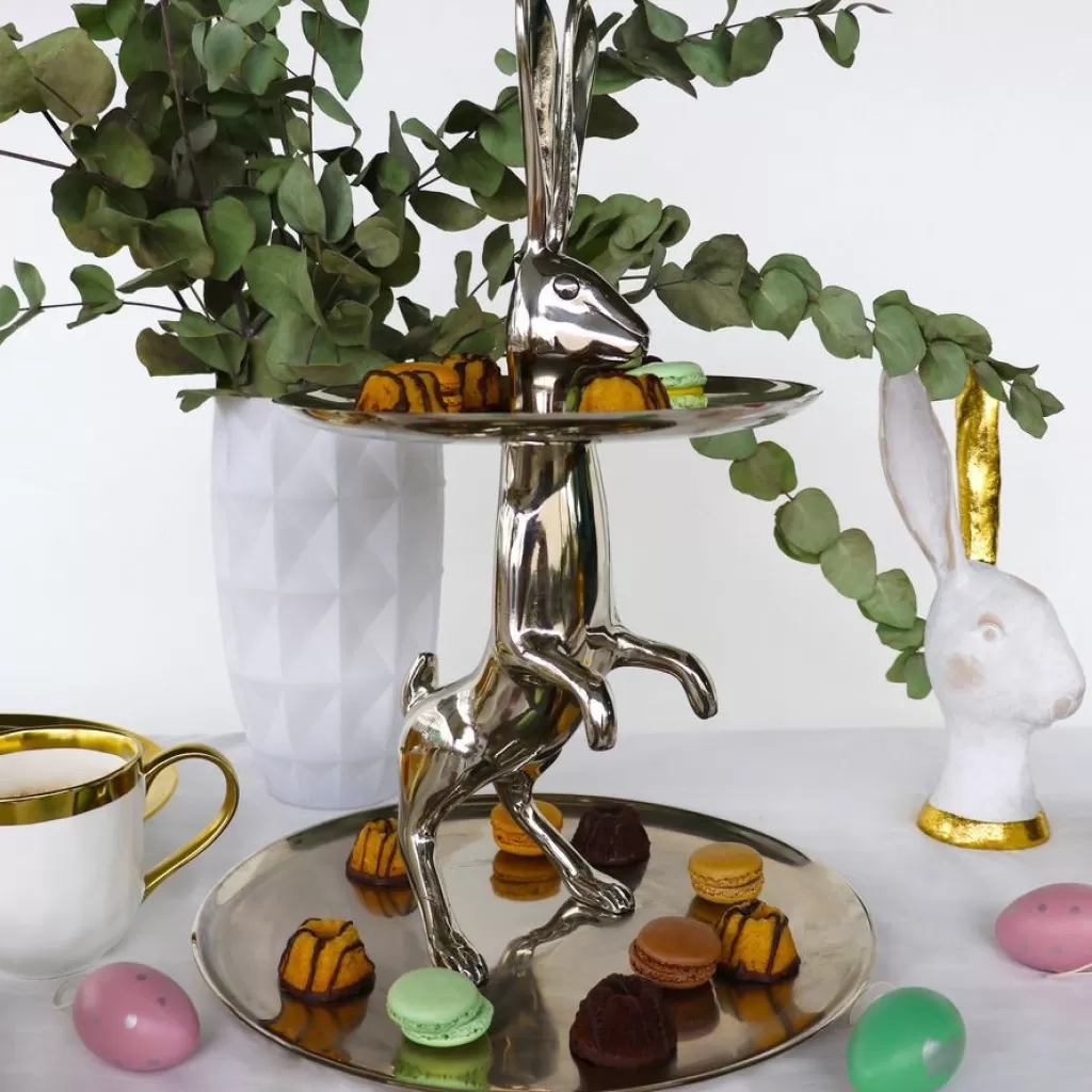 Tarjottimet>KARE Design Bunny Pupu Kerrostarjotin, Hopea