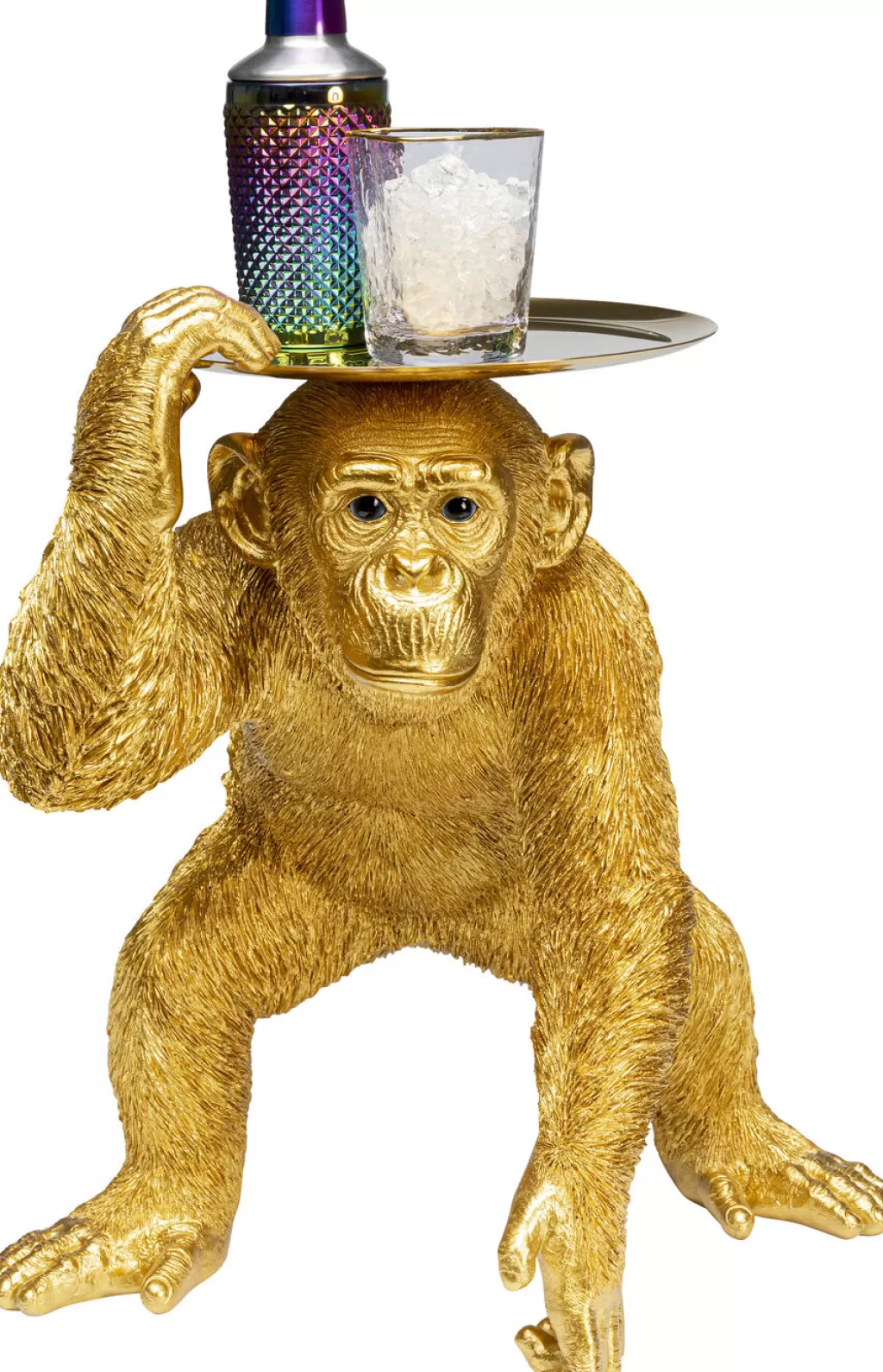 Koriste-Esineet>KARE Design Butler Playing Chimp Simpanssi Koriste-esine Kulta 52cm