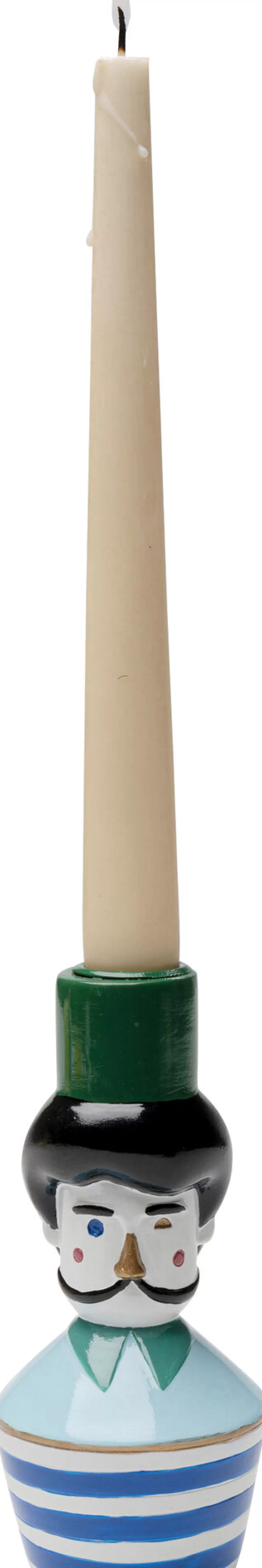 Lyhdyt | Kynttilänjalat>KARE Design Candle Holder Monsieur Mustache Kynttilänjalka 16cm