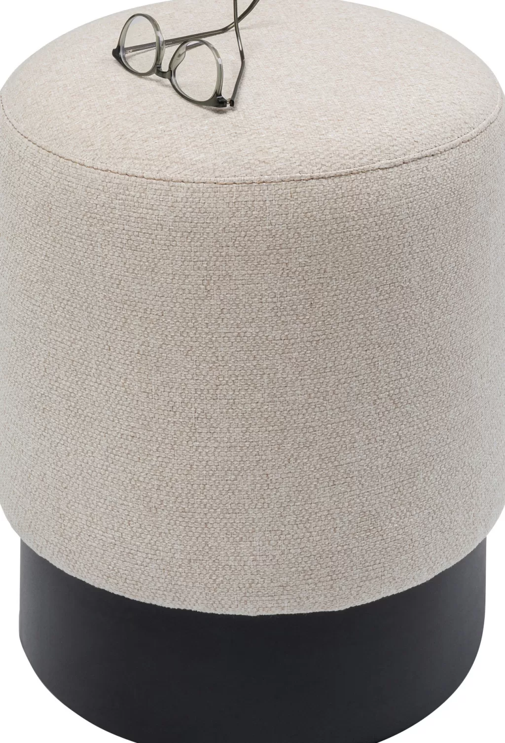 Rahit Ja Jakkarat>KARE Design Cherry Rahi, Jakkara - Kermanvärinen, Musta Ø36cm