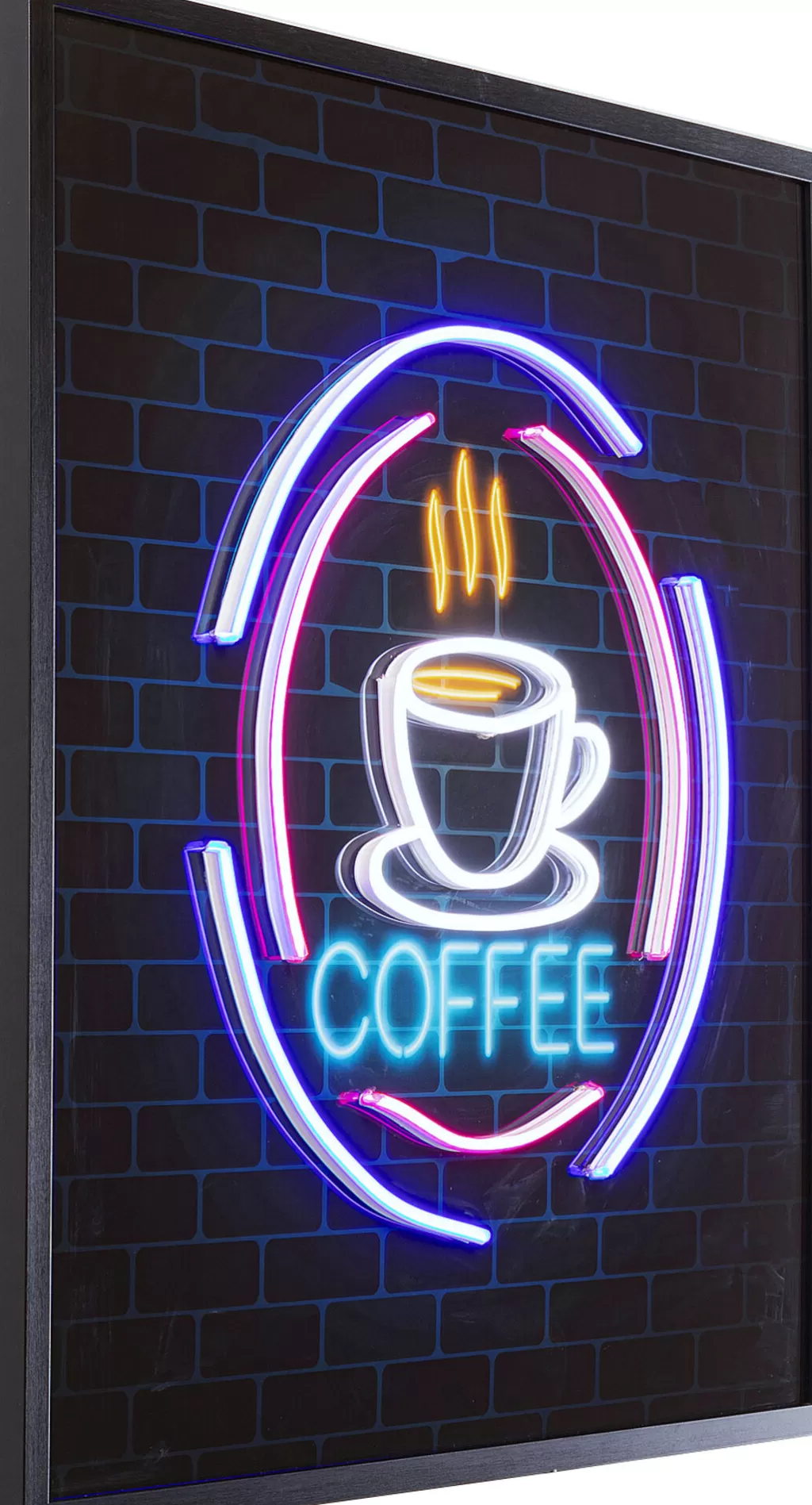 Taulut>KARE Design Coffee LED Lasitaulu 80x80cm