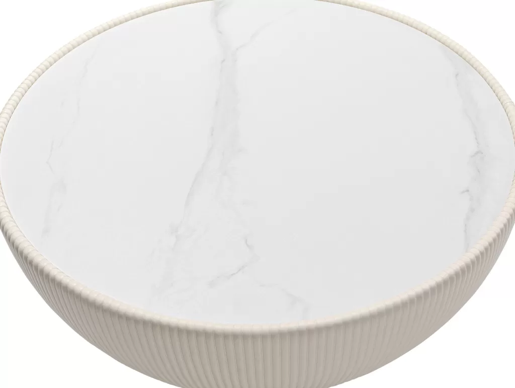 Sohvapöydät>KARE Design Coffee Table Endless Vegas White Ø71cm