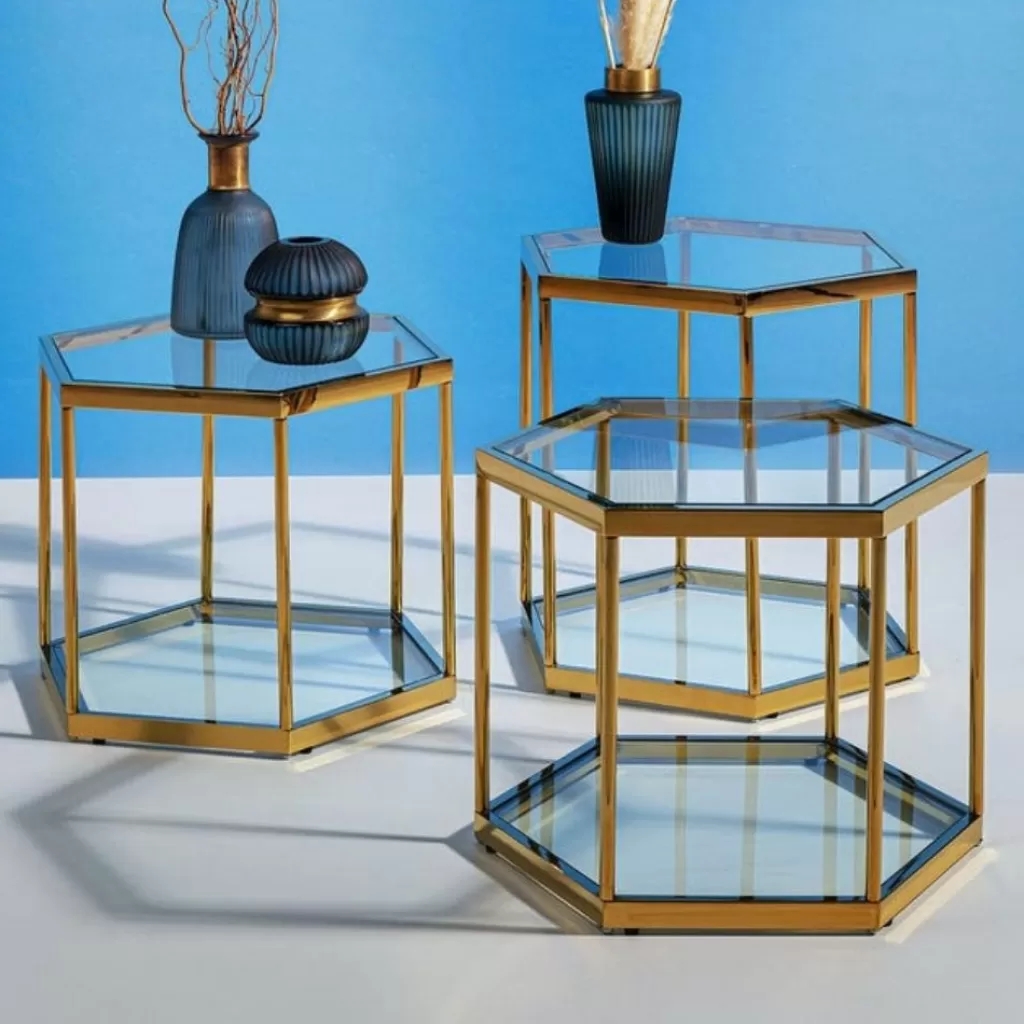 Sohvapöydät>KARE Design Comb Sohvapöytä Kulta 45cm