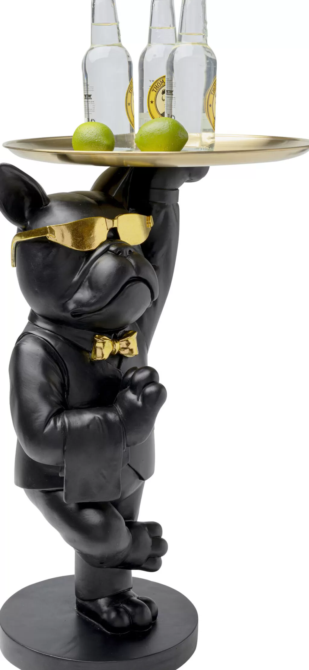 Sohvapöydät | Olohuone>KARE Design Cool Bulldog Sivupöytä, Tarjotin, Musta 34x55cm