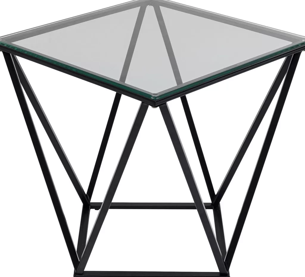 Sohvapöydät>KARE Design Cristallo Sivupöytä, Musta 50x50cm