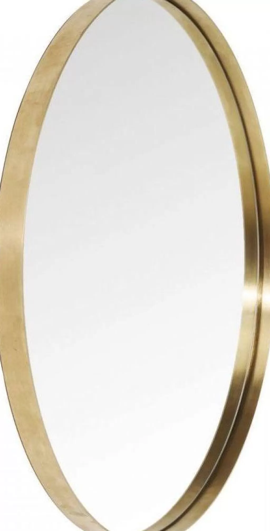 Peilit>KARE Design Curve Pyöreä Peili, Messinki Ø100cm