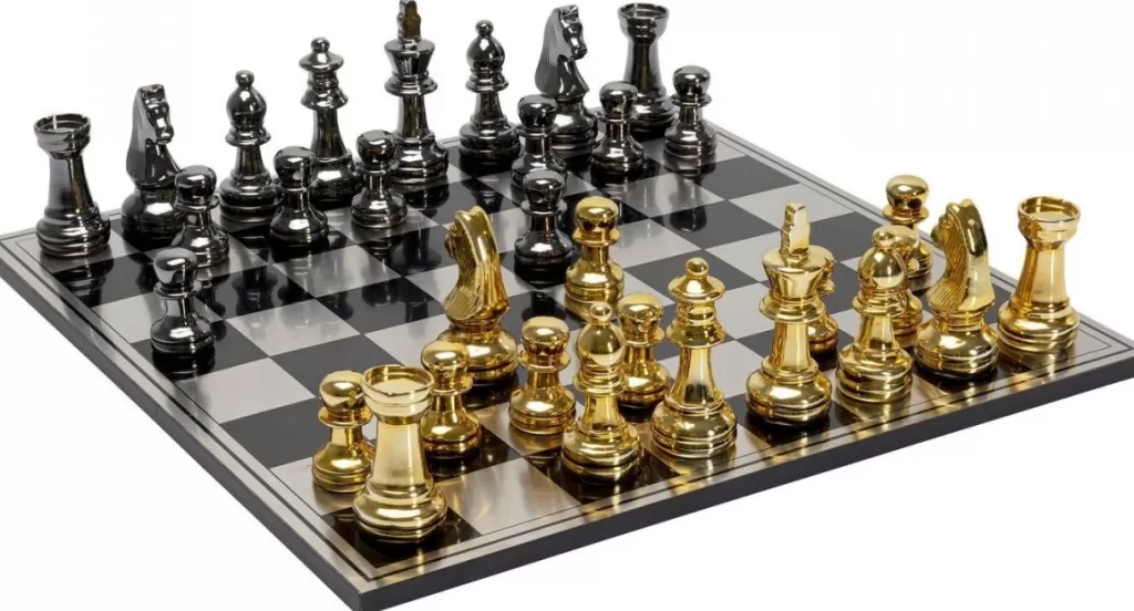 Jalalliset Koriste-Esineet>KARE Design Deco Chess Shakkipeli Koriste-esine 60x60cm