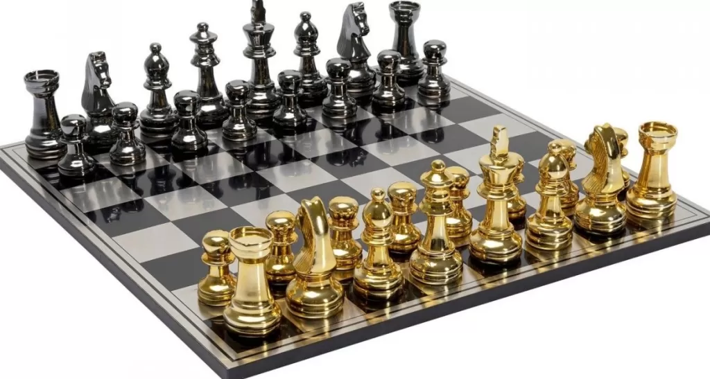 Jalalliset Koriste-Esineet>KARE Design Deco Chess Shakkipeli Koriste-esine 60x60cm
