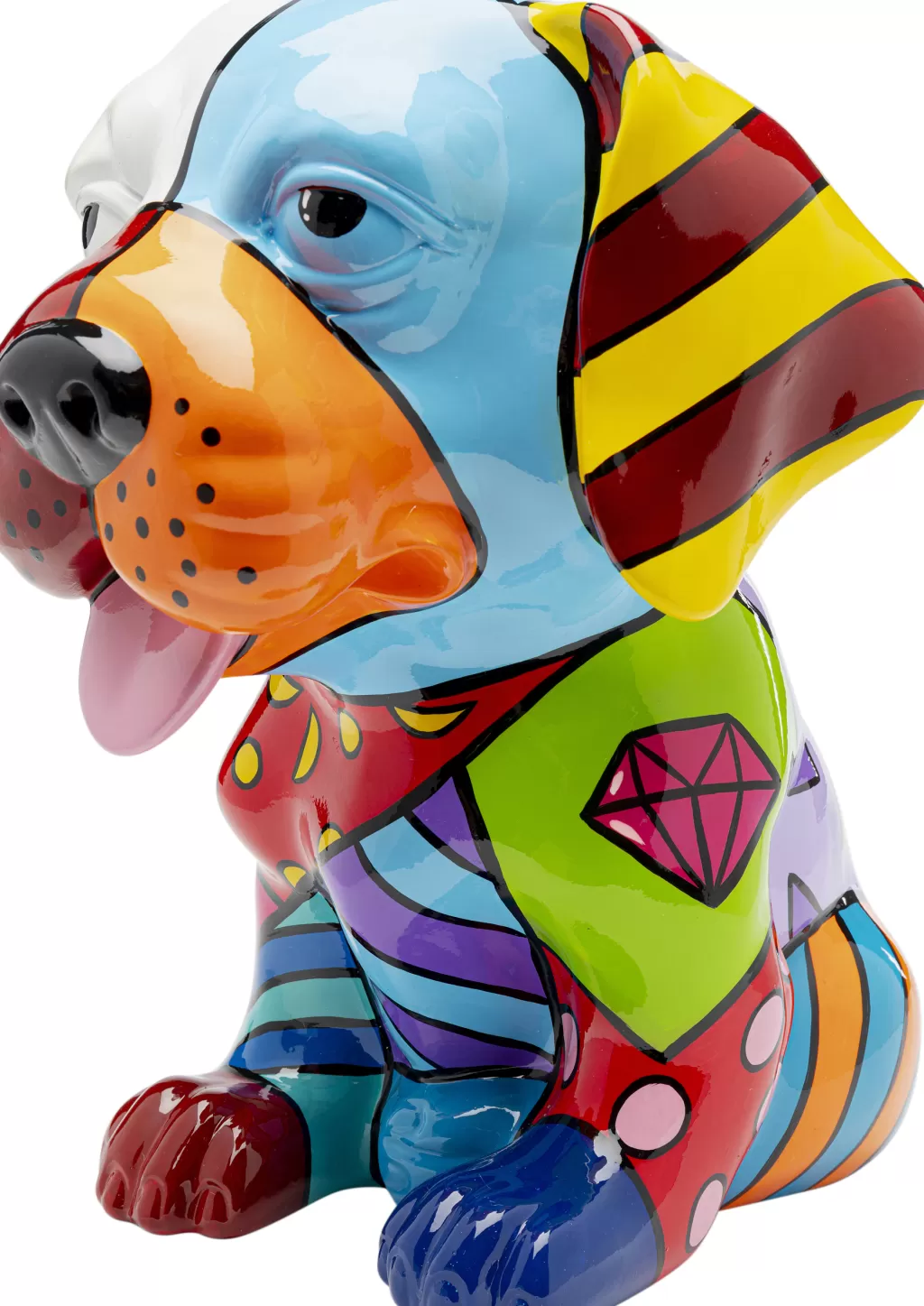 Koriste-Esineet>KARE Design Dog Patchwork Koira Koriste-esine Värikäs 35cm