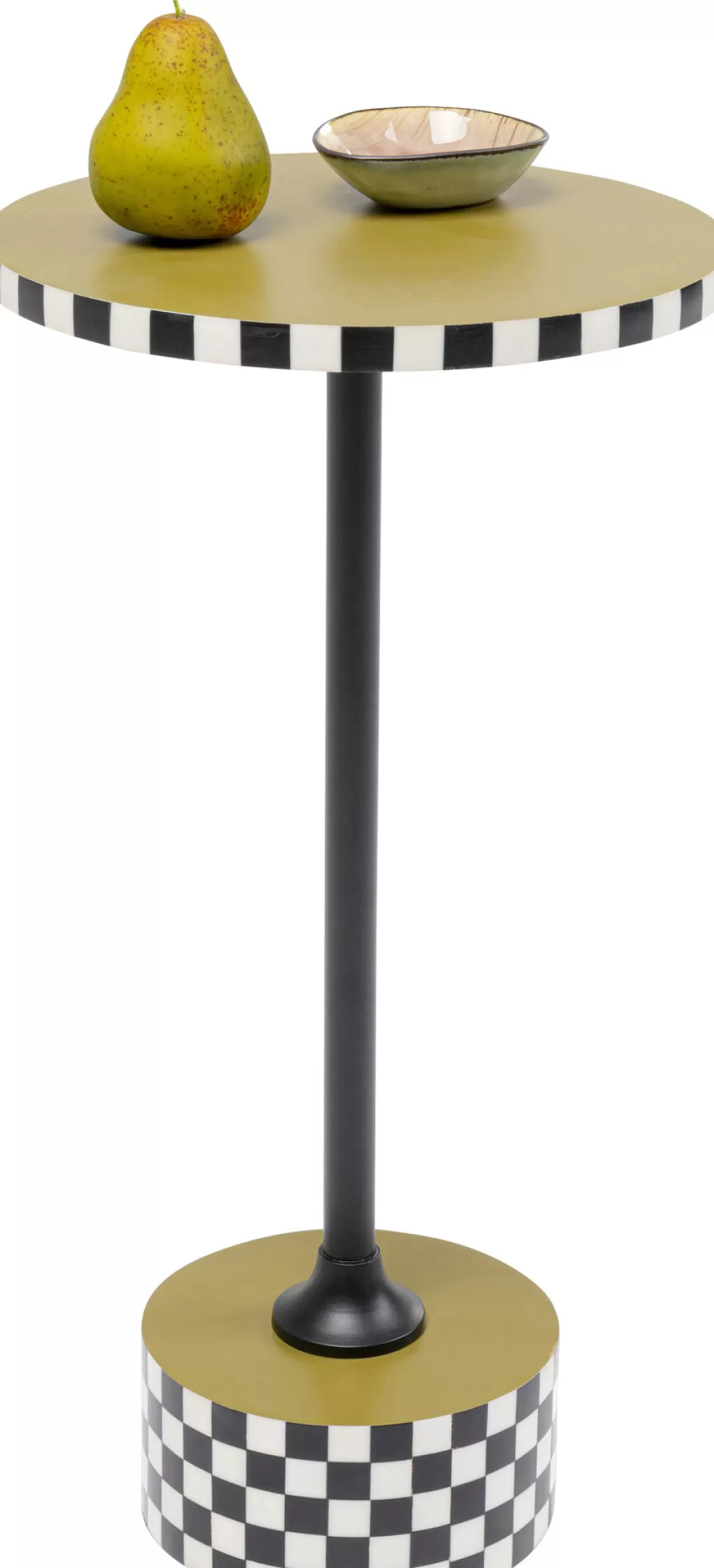 Sohvapöydät | Olohuone>KARE Design Domero Checkers Tammi, Sivupöytä - Oliivi Ø25cm