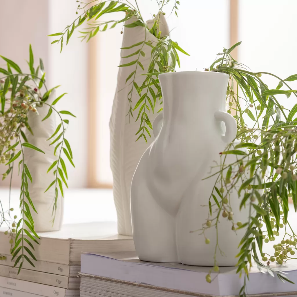 Maljakot>KARE Design Donna Maljakko Valkoinen 22cm