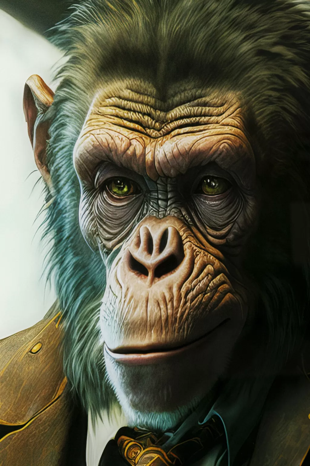 Taulut>KARE Design Drinking Monkey Apina Lasitaulu 100x100cm