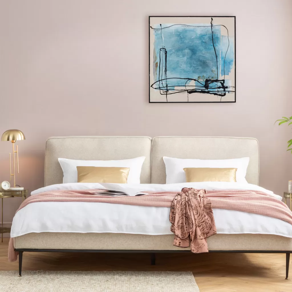 Taulut>KARE Design Dust Blue Kehystetty Taulu 100x100cm