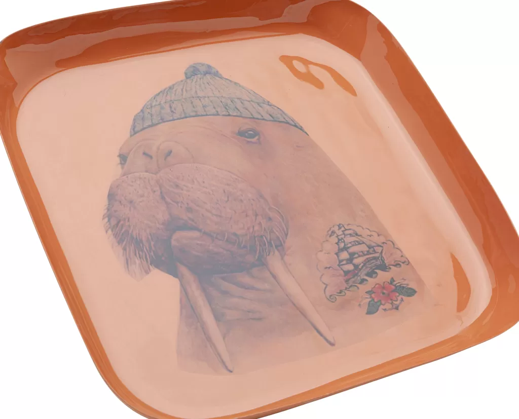 Tarjottimet | Keittiö Ja Astiat>KARE Design Ego Walrus Tarjotin 21x21cm