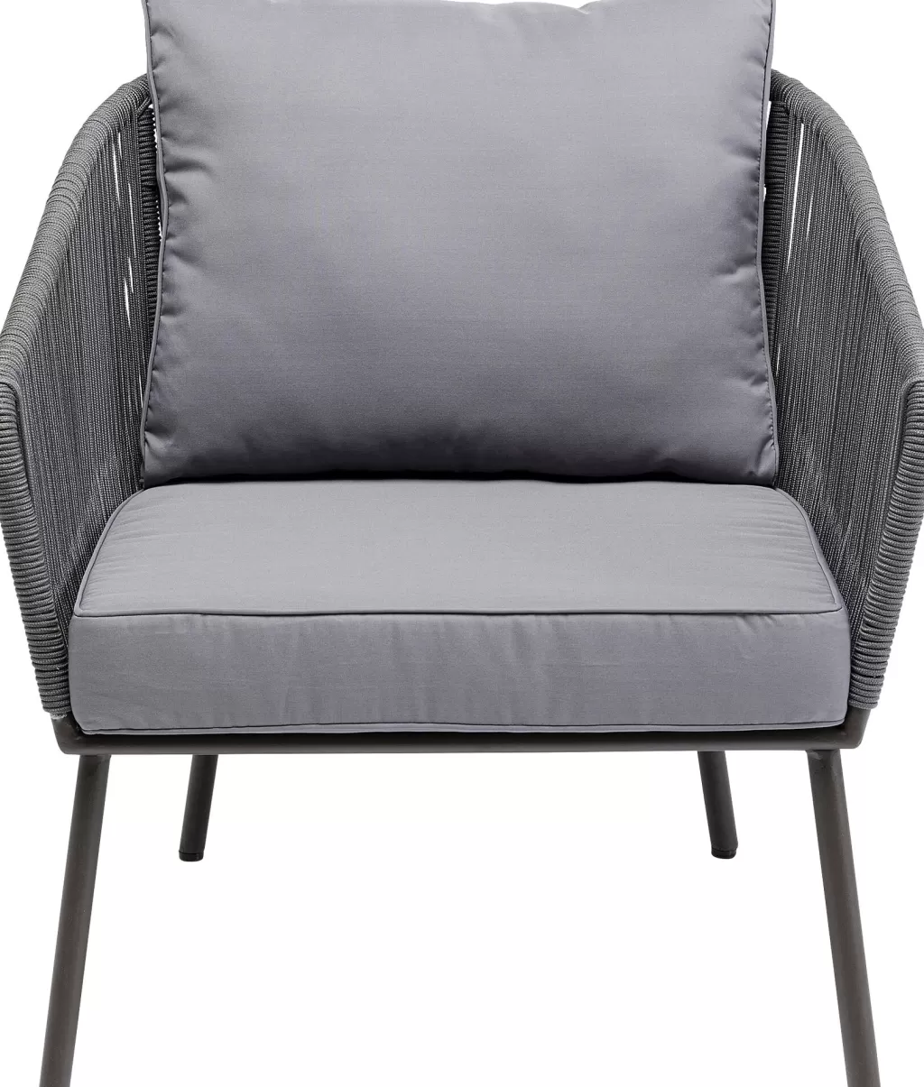 Olohuone | Nojatuolit>KARE Design Elba Nojatuoli, Harmaa, Ulkokaluste