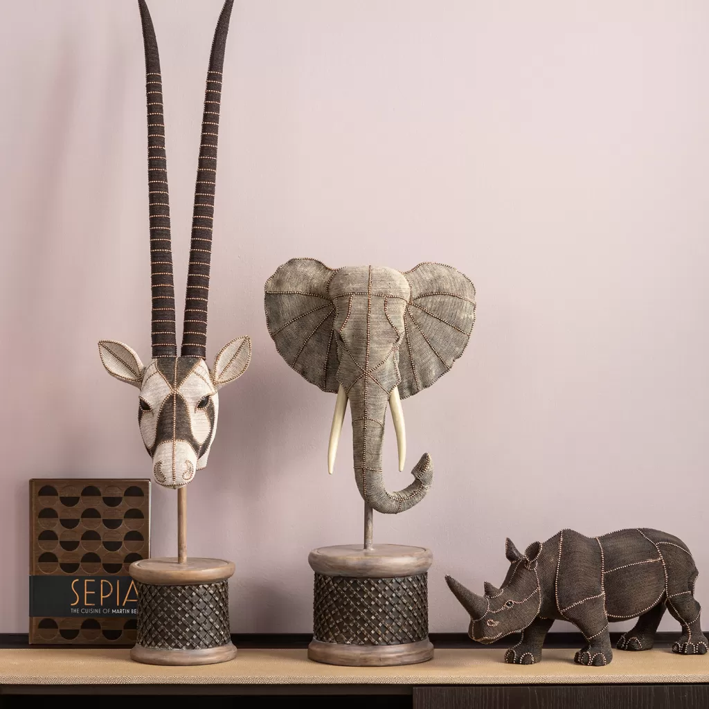 Koriste-Esineet>KARE Design Elephant Head Pearls Elefantti Koriste-esine 76cm