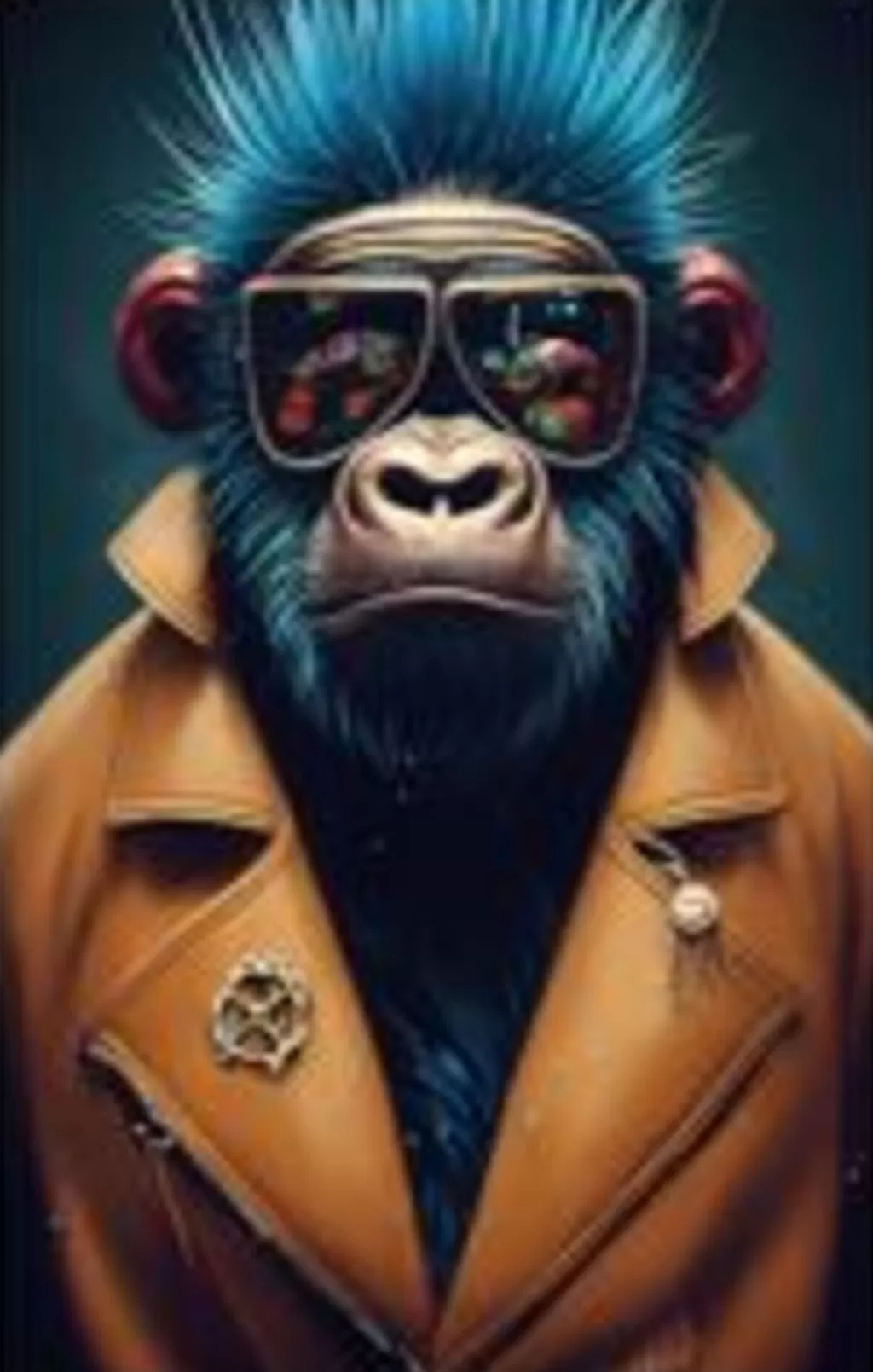 Taulut>KARE Design Fashion Gorilla Lasitaulu 60x80cm
