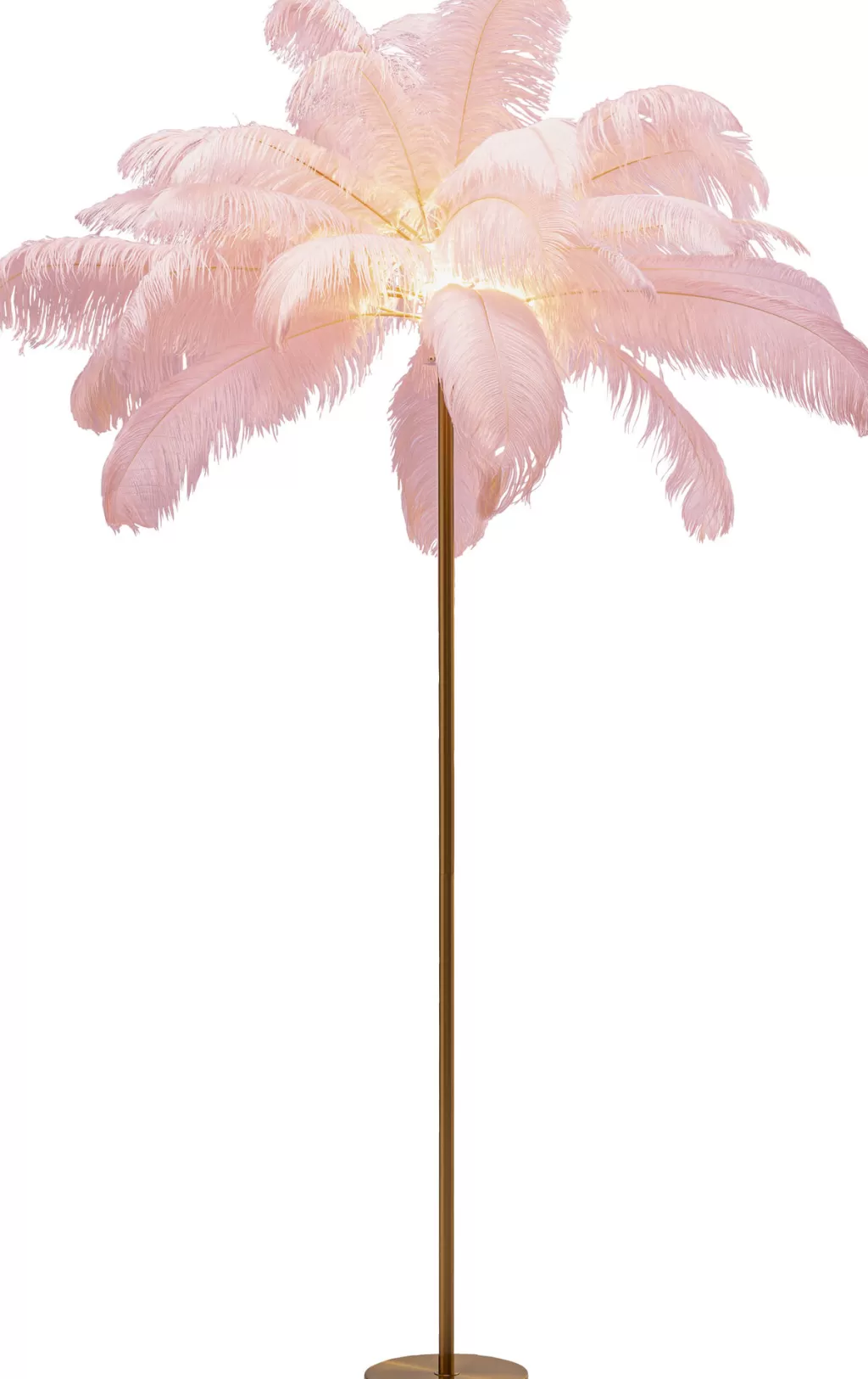 Lattiavalaisimet>KARE Design Feather Palm Lattiavalaisin Pinkki 165cm