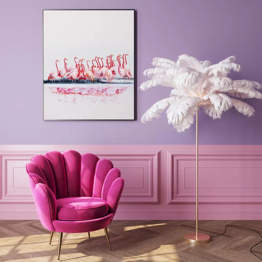 Lattiavalaisimet>KARE Design Feather Palm Lattiavalaisin Valkoinen 165cm