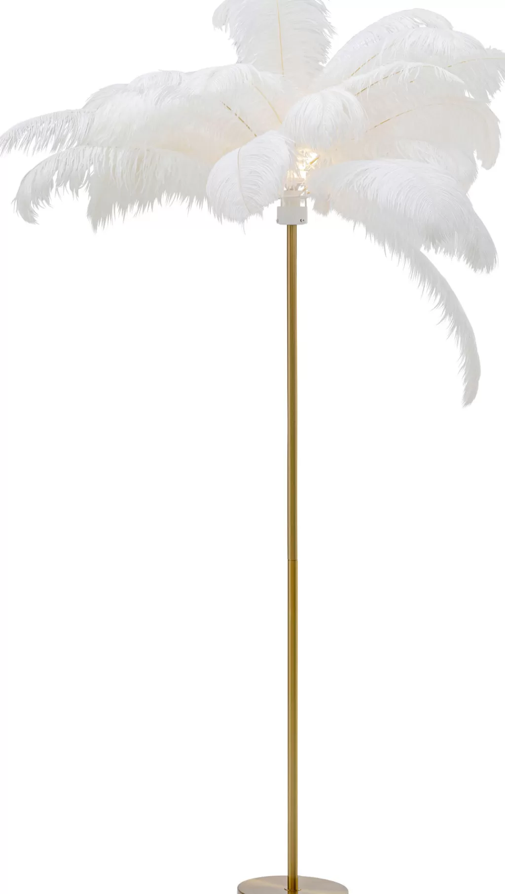 Lattiavalaisimet>KARE Design Feather Palm Lattiavalaisin Valkoinen 165cm