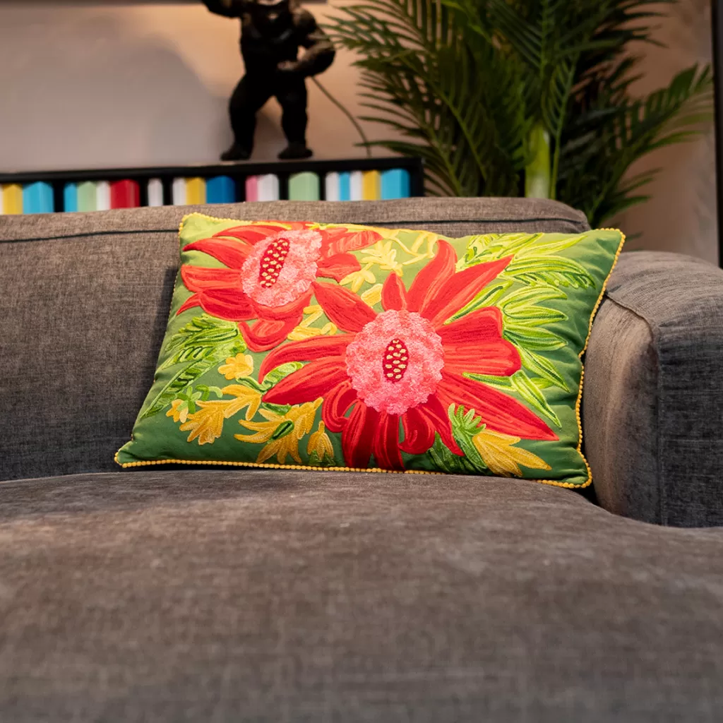 Sisustustyynyt>KARE Design Fiorista Vihreä Tyyny 60x40cm