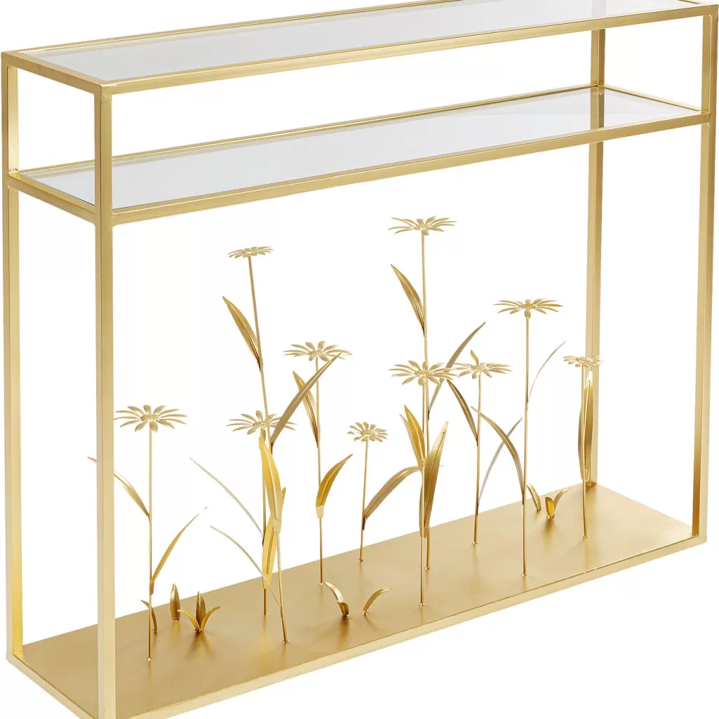 Konsolipöydät Ja Sivupöydät>KARE Design Flower Meadow Konsolipöytä, Kulta 100cm