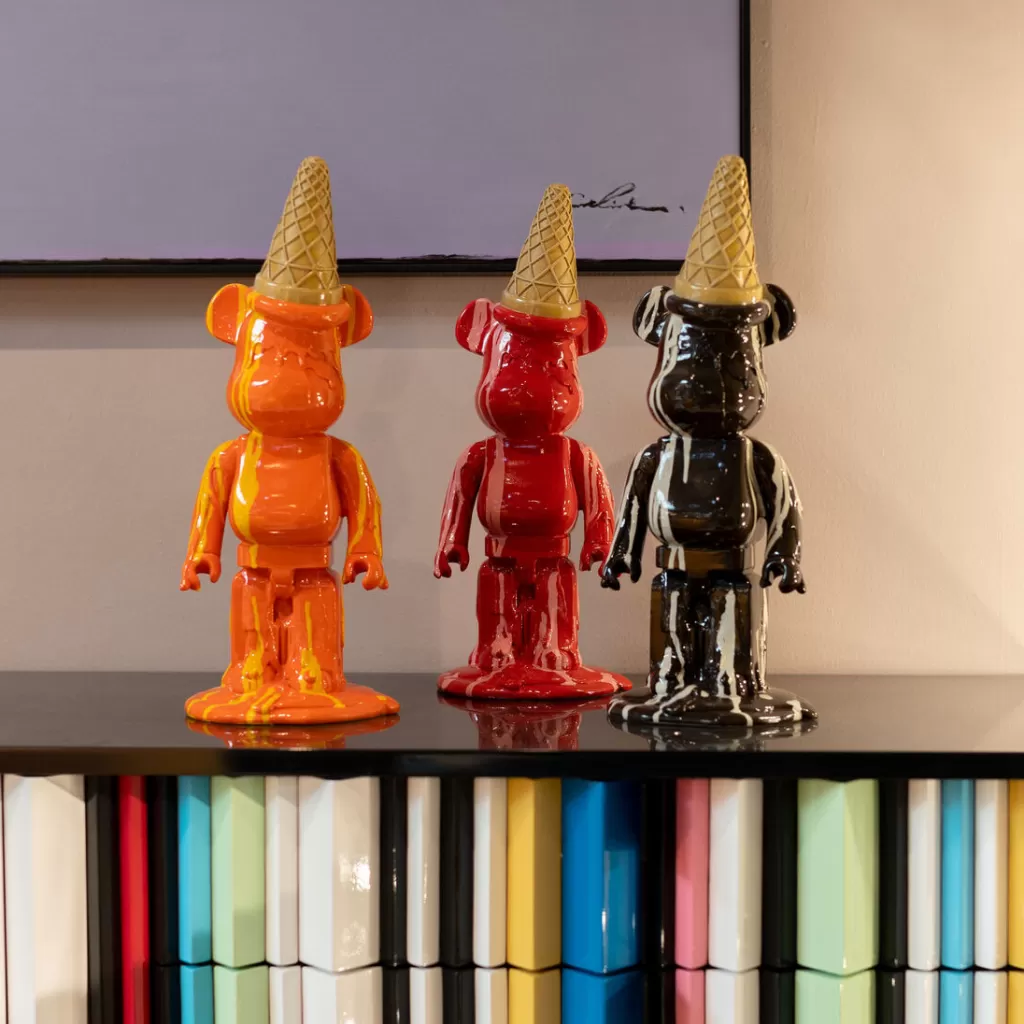 Koriste-Esineet>KARE Design Gelato Bear Jäätelö Karhu Koriste-esine, Punainen 40cm