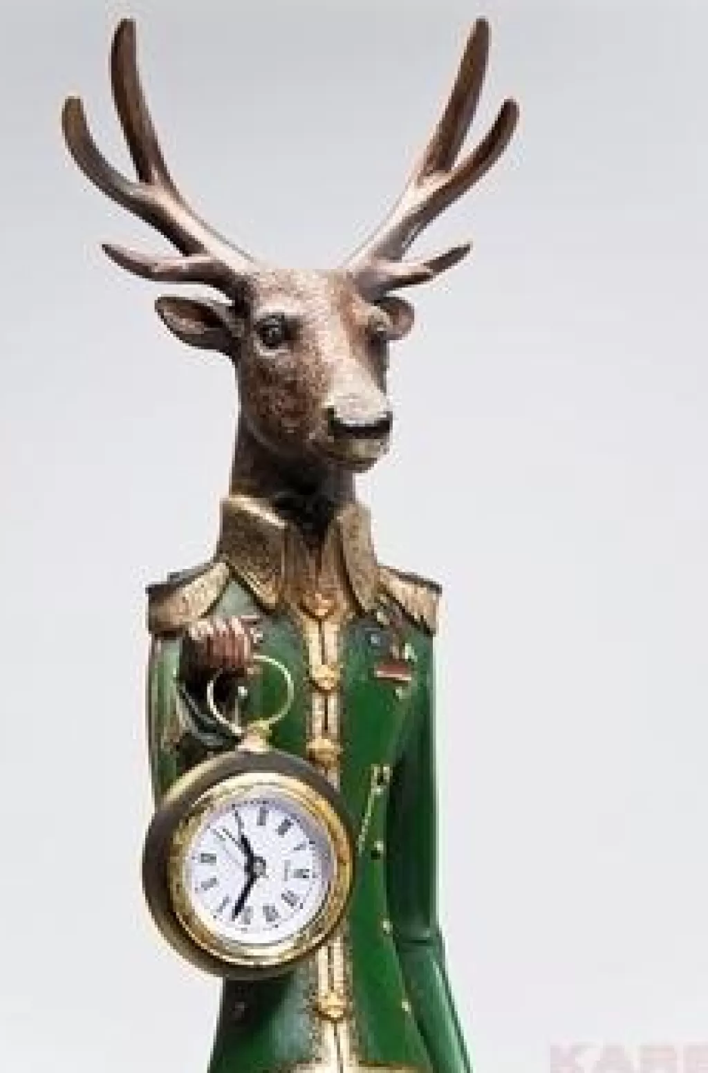 Kellot>KARE Design Gentleman Deer Peura Pöytäkello
