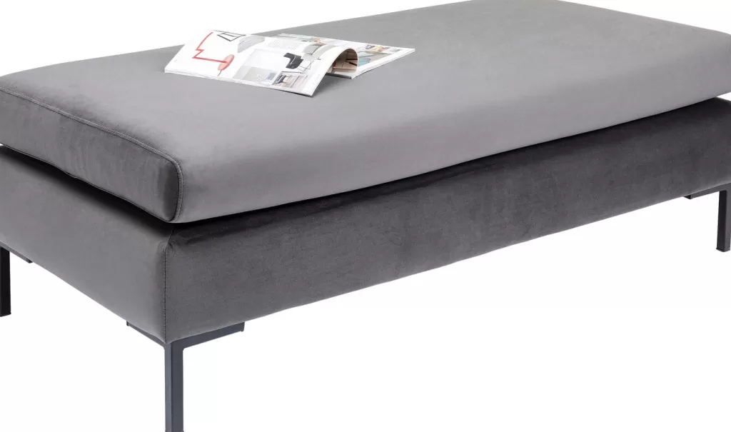 Rahit Ja Jakkarat>KARE Design Gianni Rahi - Samettia, Musta, Harmaa