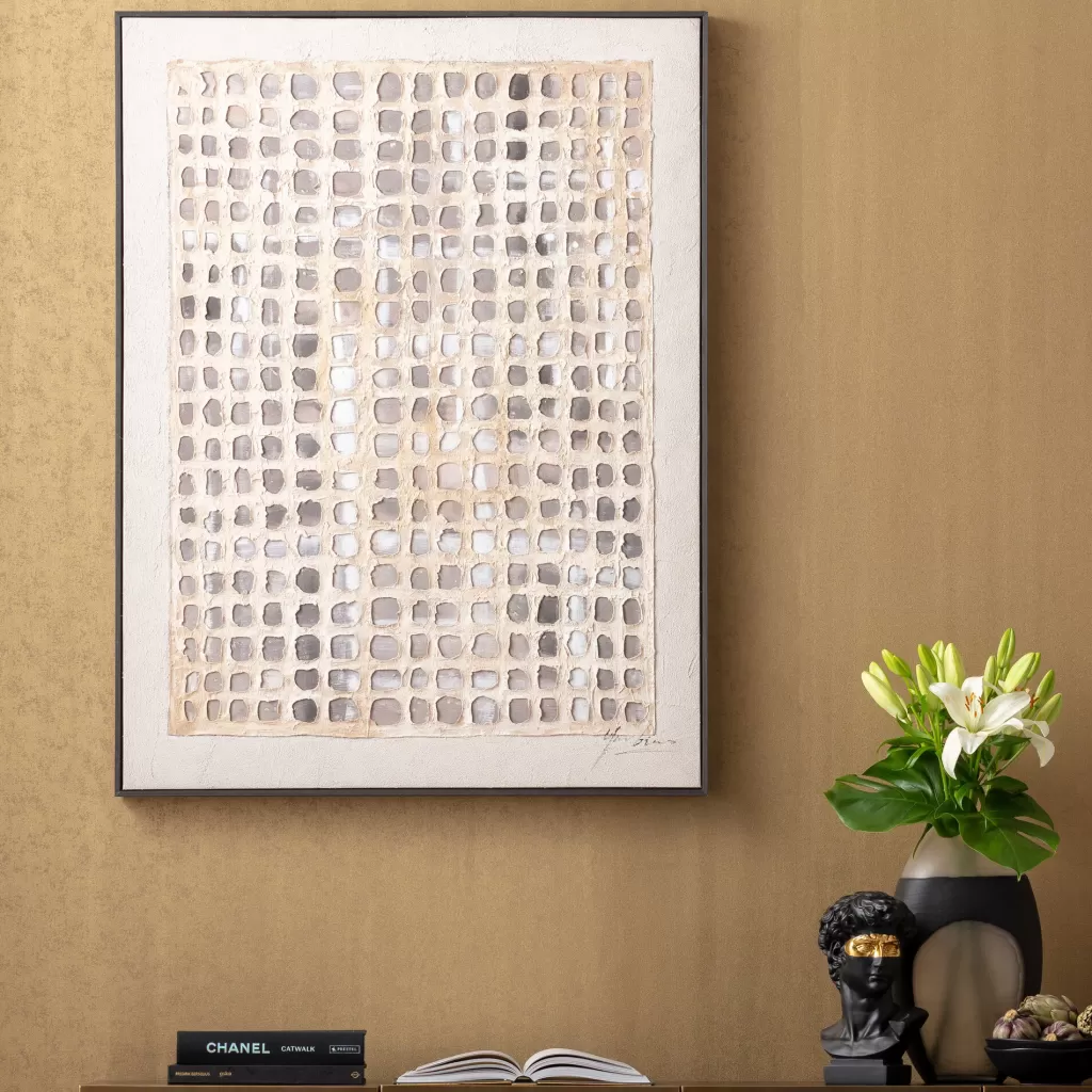 Taulut>KARE Design Glitter Curtain Kehystetty Taulu 120x90cm