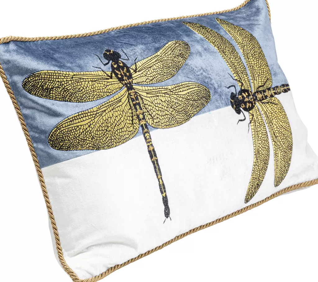 Sisustustyynyt>KARE Design Glitter Dragonfly Sudenkorento Tyyny, Valkoinen 50x30cm