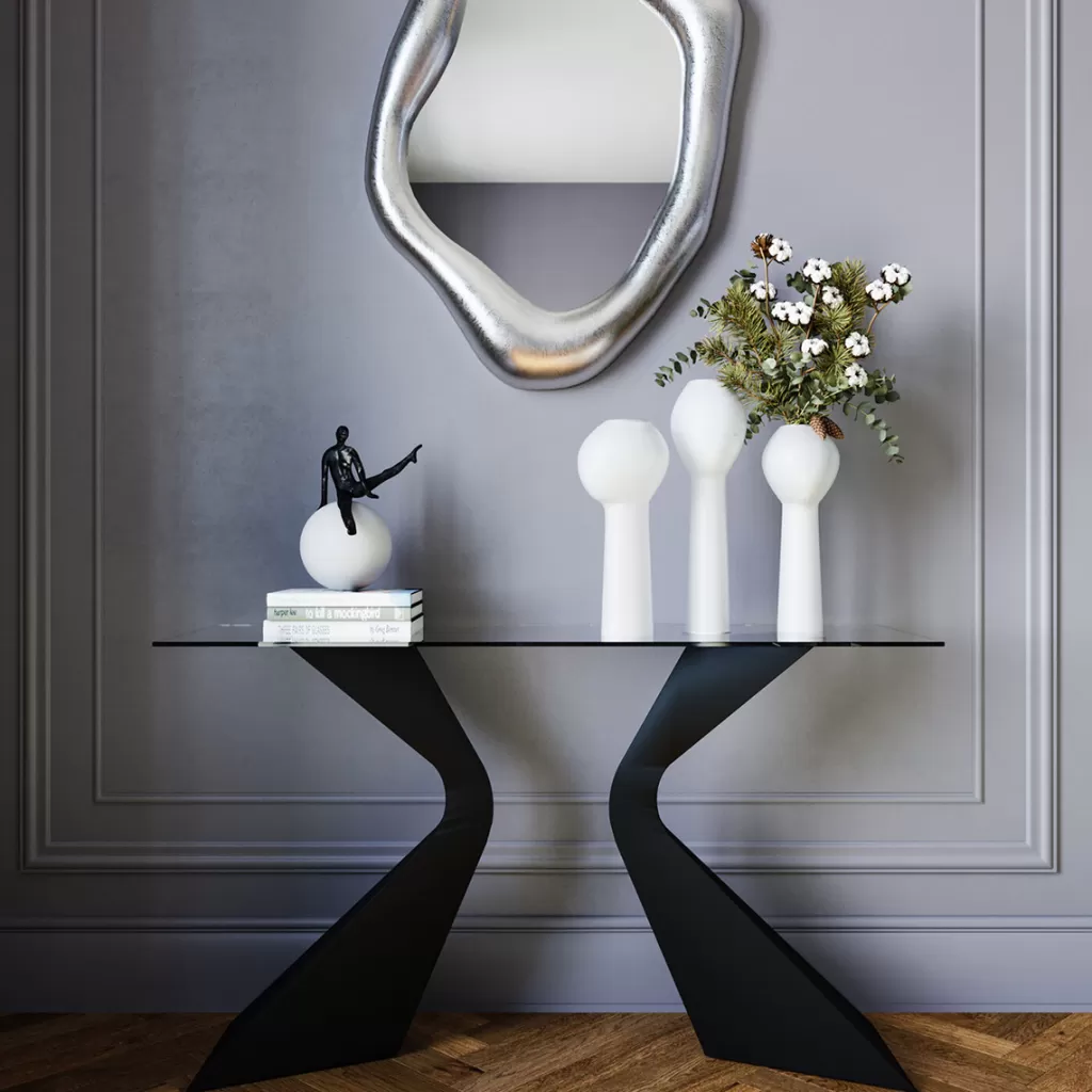 Konsolipöydät Ja Sivupöydät>KARE Design Gloria Konsolipöytä, Musta 140x81cm