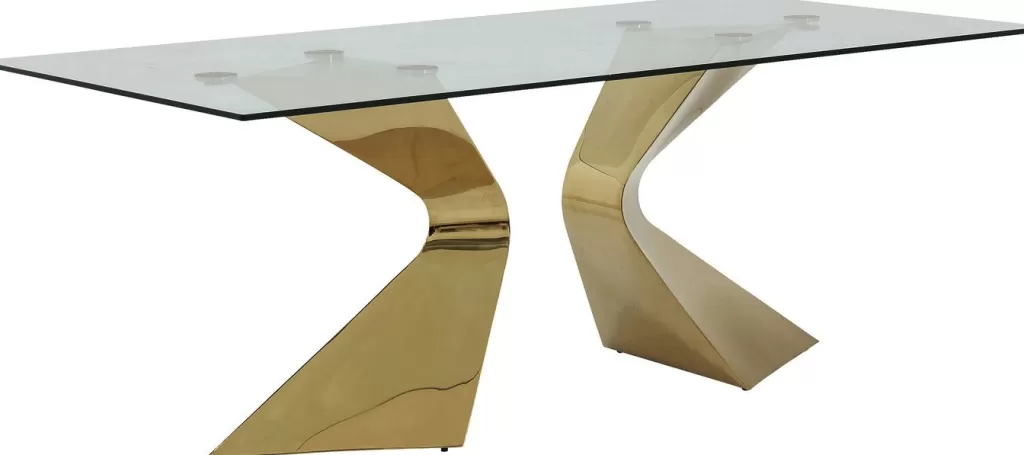 Pöydät>KARE Design Gloria Pöytä, Kulta 100x200cm